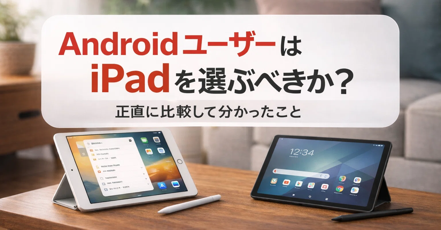 AndroidユーザーはiPadを選ぶべきか？正直に比較して分かったこと｜に 