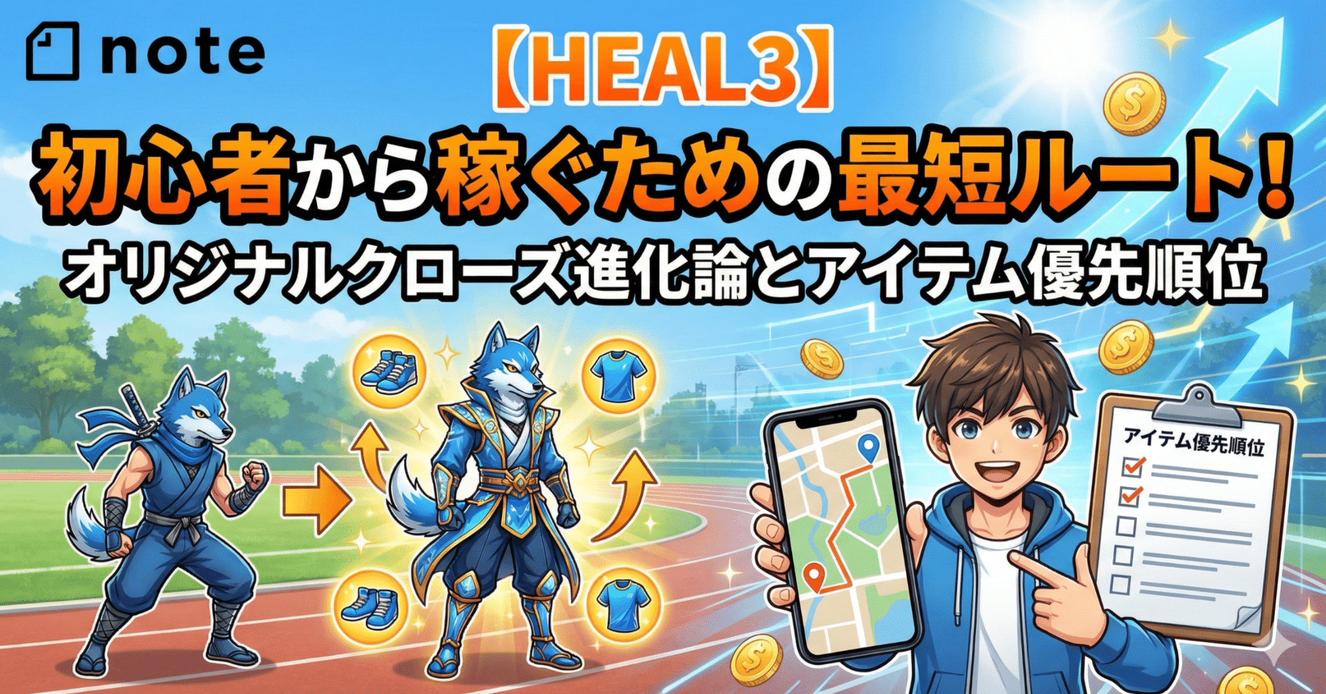 HEAL3】初心者から稼ぐための最短ルート！オリジナルクローズ進化論とアイテム優先順位｜ダンス