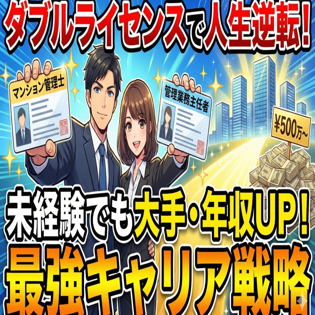 キャリア戦略】なぜ「ダブルライセンス」なのか？マンション管理士