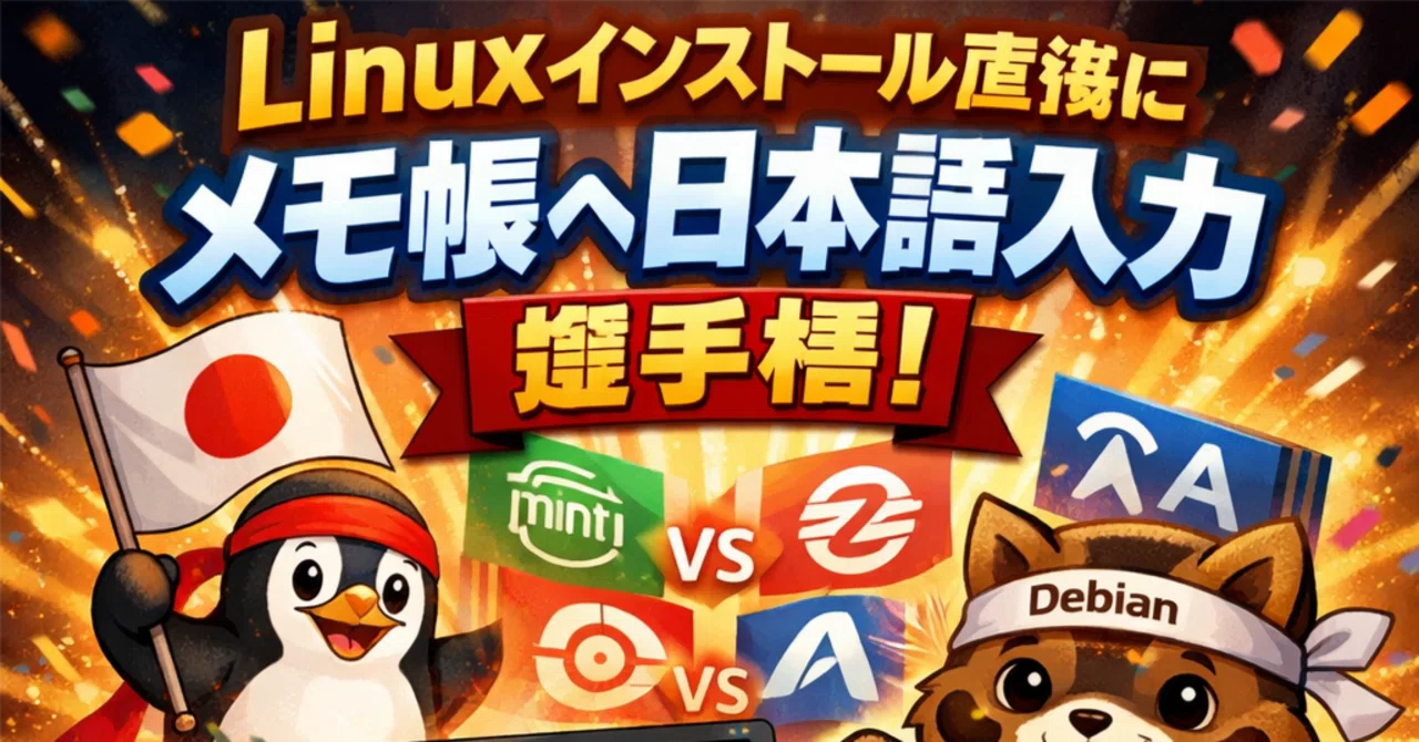 初心者向けLinuxの選び方〜日本語入力版｜IRONAMI