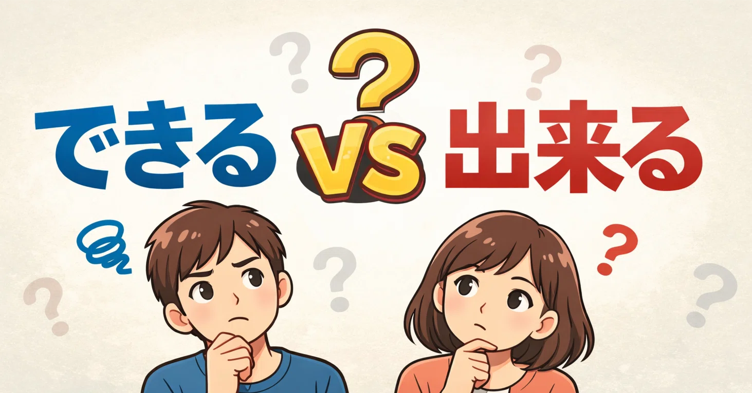 出来る できる 違い