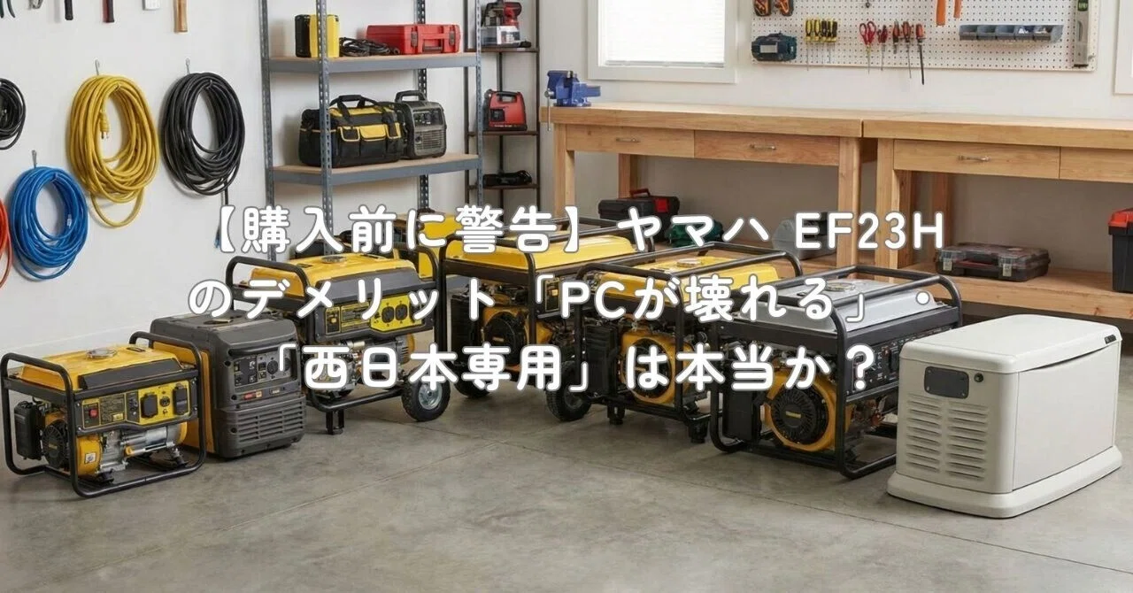購入前に警告】ヤマハ EF23Hのデメリット「PCが壊れる」・「西日本専用