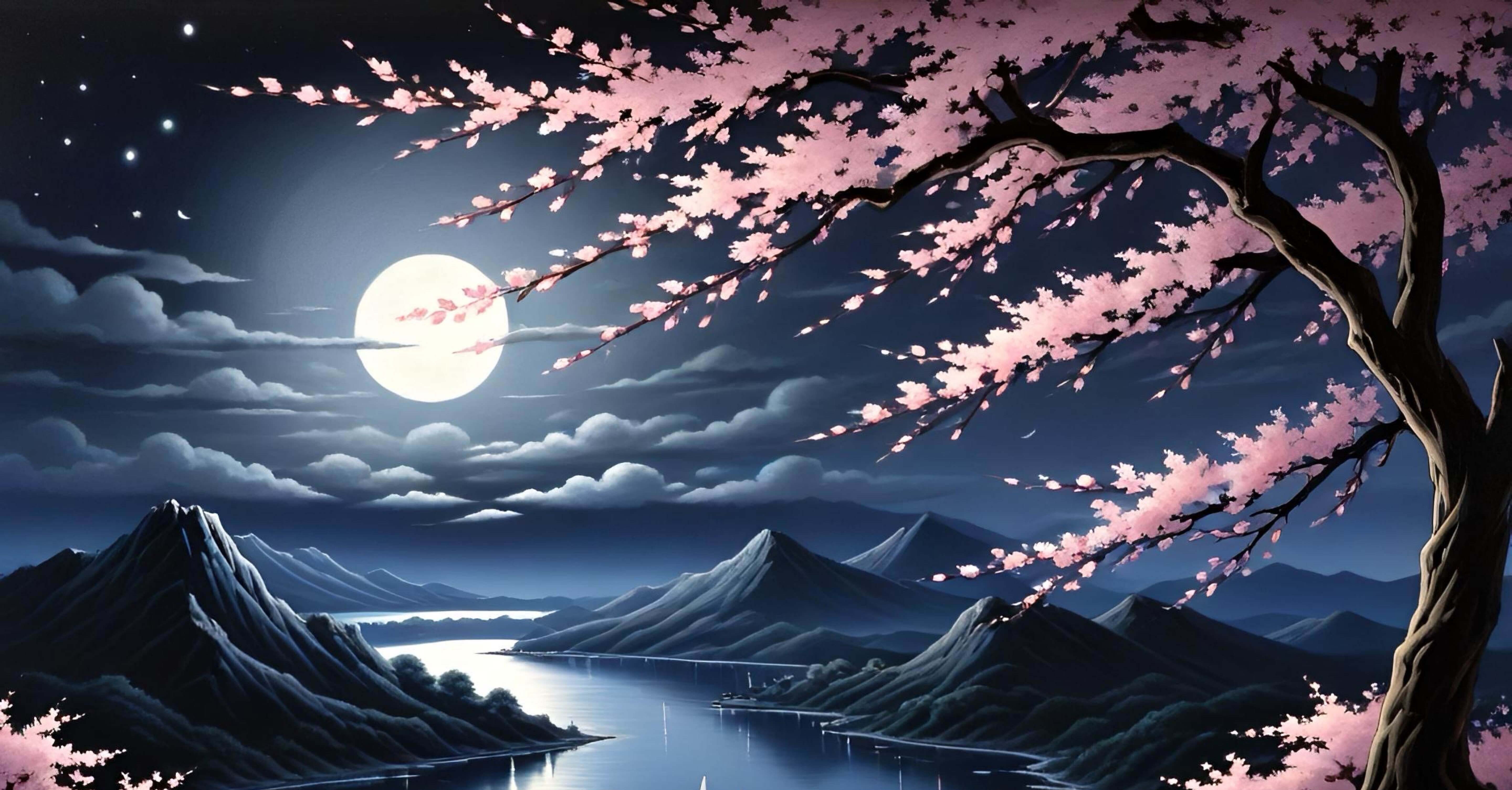 小説『月夜の桜』シリーズ - 夜桜｜Sora｜note