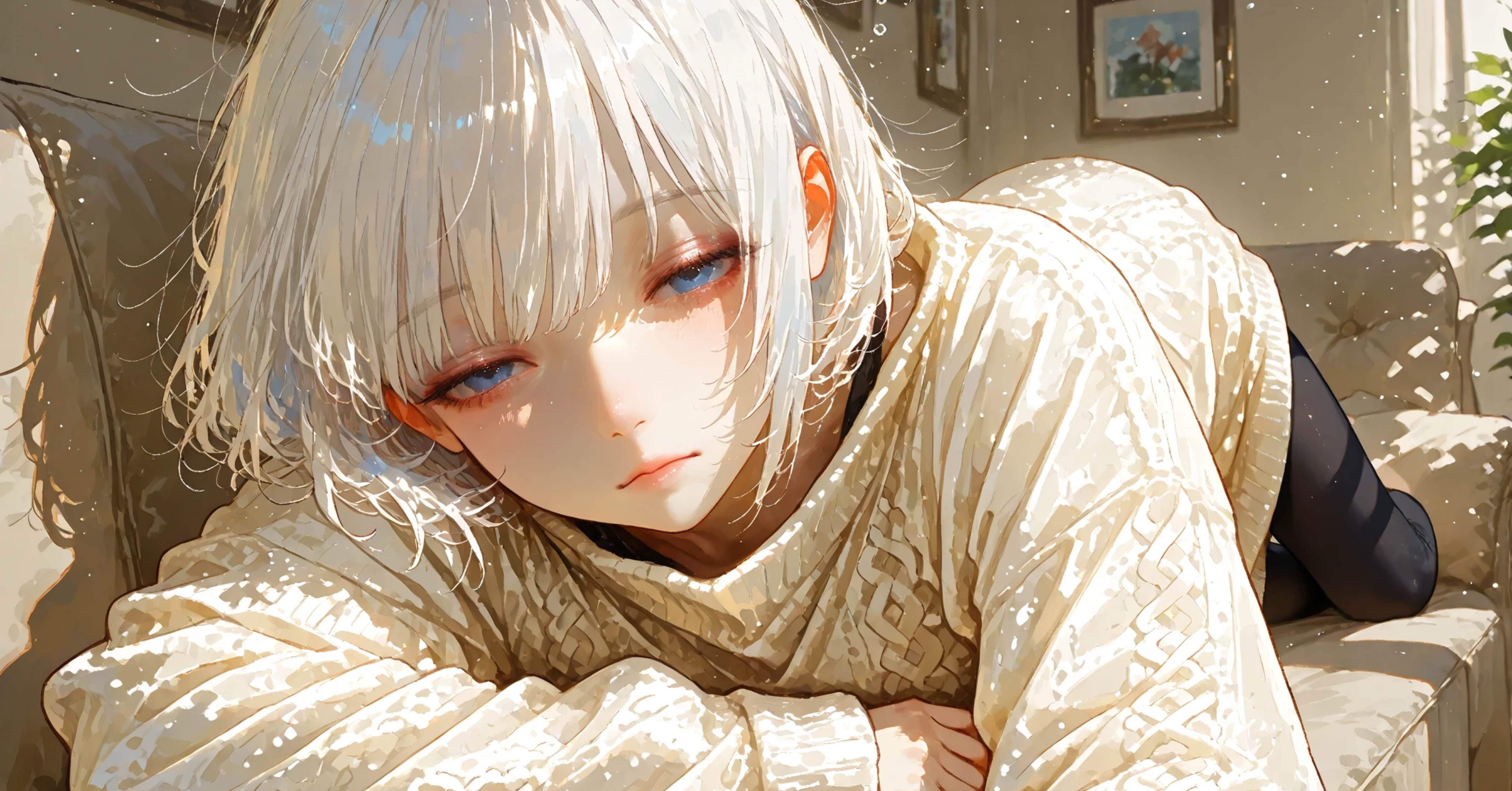 眠い日曜日】寝ても寝ても｜寝たりない休日｜僕の眠いイラスト｜零ぴちゅ。