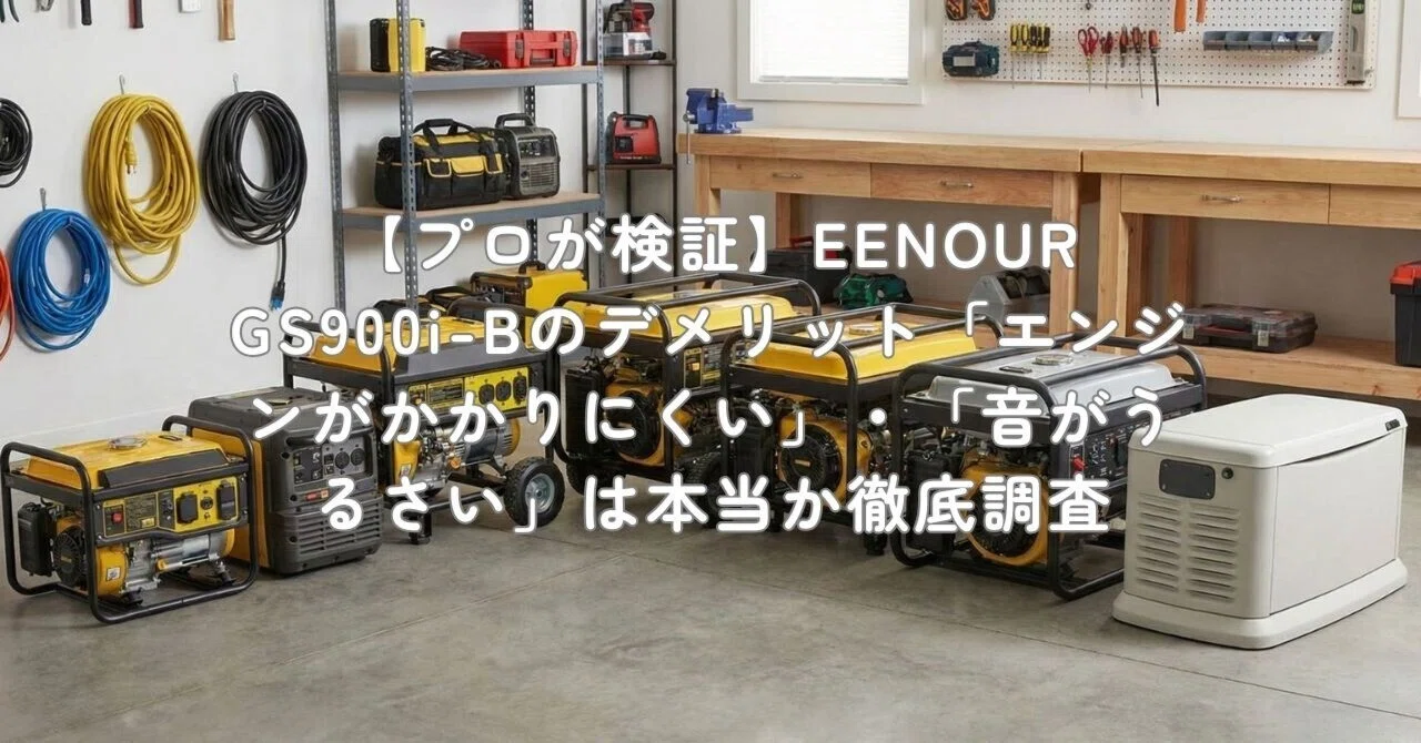 yss498EENOUR イーノウ カセットガス発電機 GS900i-B 防災の備えに最適