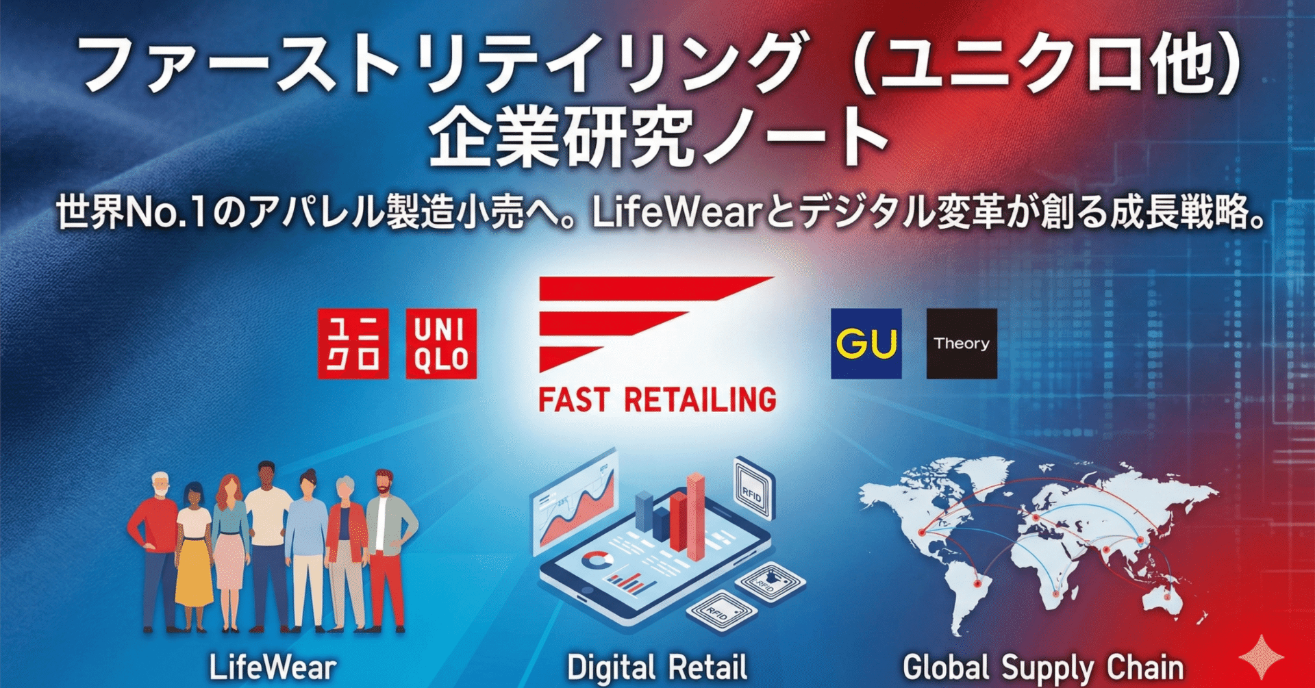 ファーストリテイリング｜同業他社と比較して分かる強み・年収・働き方・成長性【企業研究】｜出典つき企業研究ノート_note