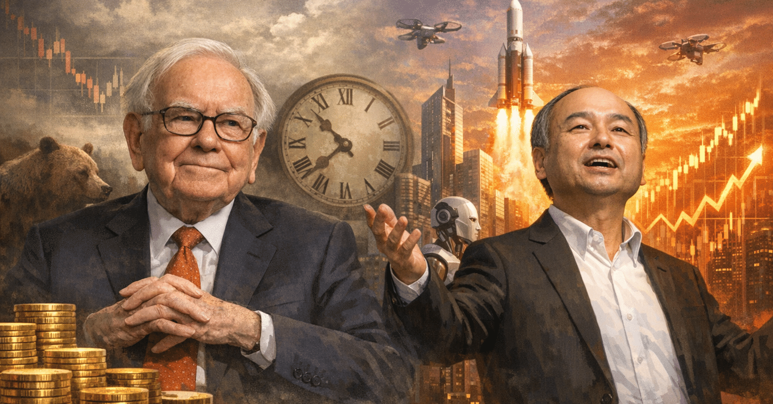 投資の神様ウォーレンバフェットに見る「忍耐」か？AI革命を夢見る冒険投資家孫正義に見る「情熱」か？二人の株式担保に見る投資哲学の違い｜Shota  Atago/愛宕翔太(Taisho/大将)