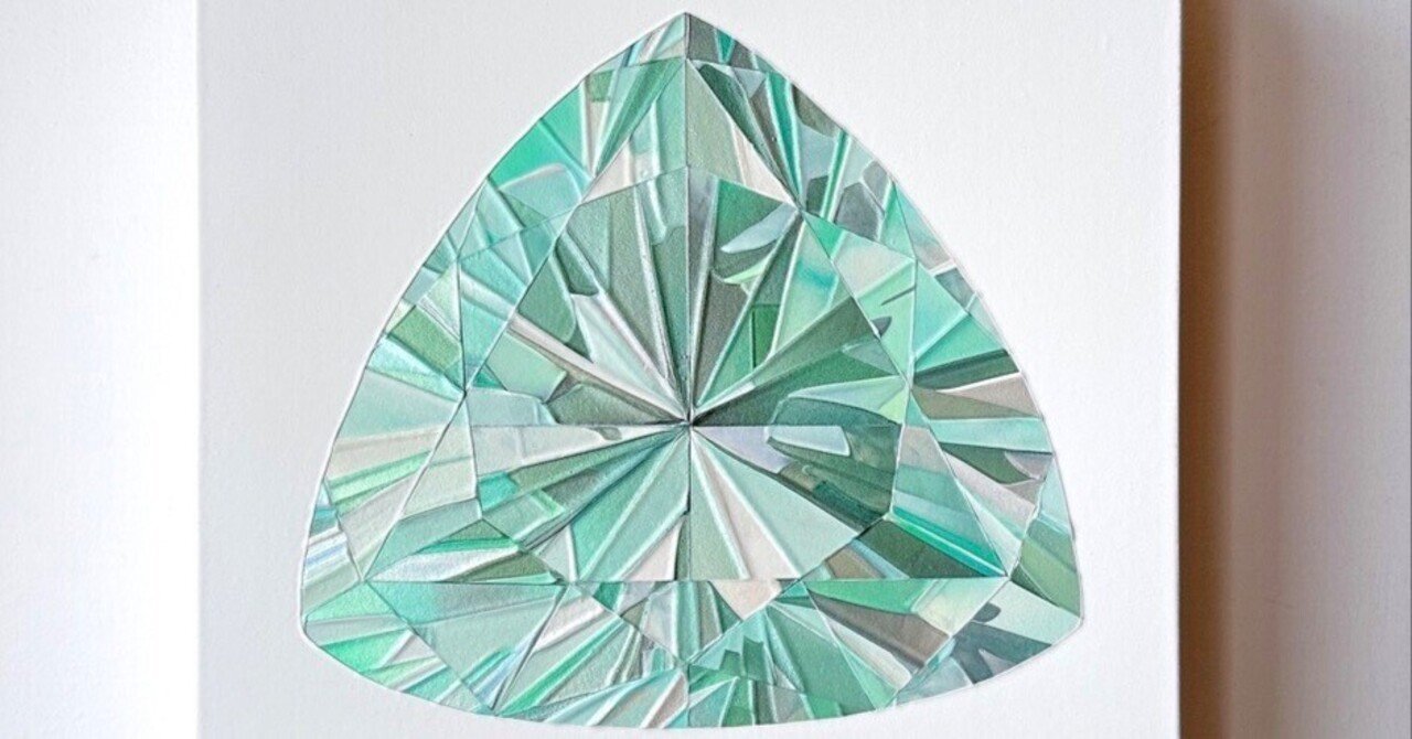 絵画　宝石 フォスフォフィライト｜美術のじかん / TAKUYA YONEZAWA note