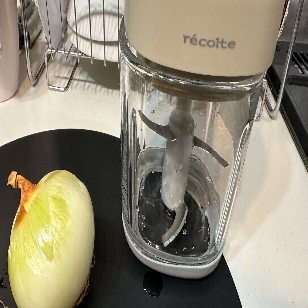 今更フードプロセッサーを使ってみたら便利過ぎた｜récolteレコルトフードプロセッサ レビュー｜うさうさん🐰宇佐兎三 recolte コンセント式　フードプロセッサー　ホワイトクリーム