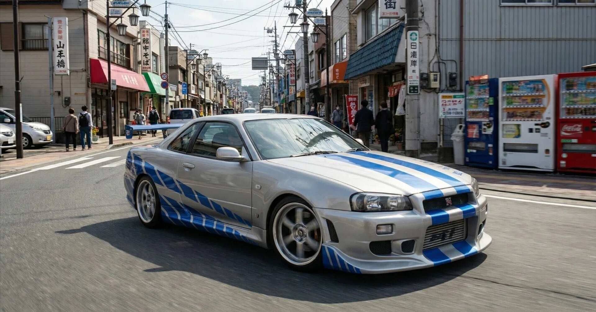 Movie Car] FAST & FURIOUS R34 SKYLINE GT-R (Aoshima)｜積みプラ