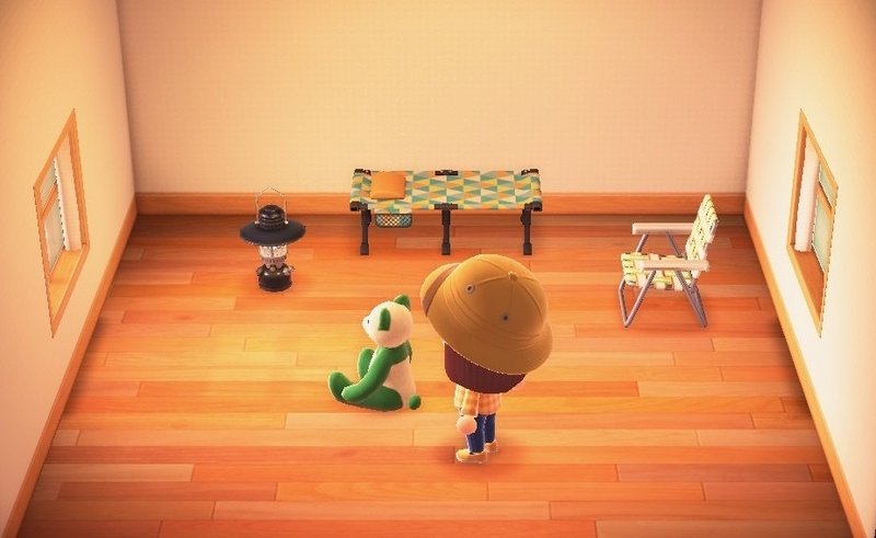 あつまれどうぶつの森 インテリア話 第一段階 最初のお部屋 インテリアデザイナーの旅 Note
