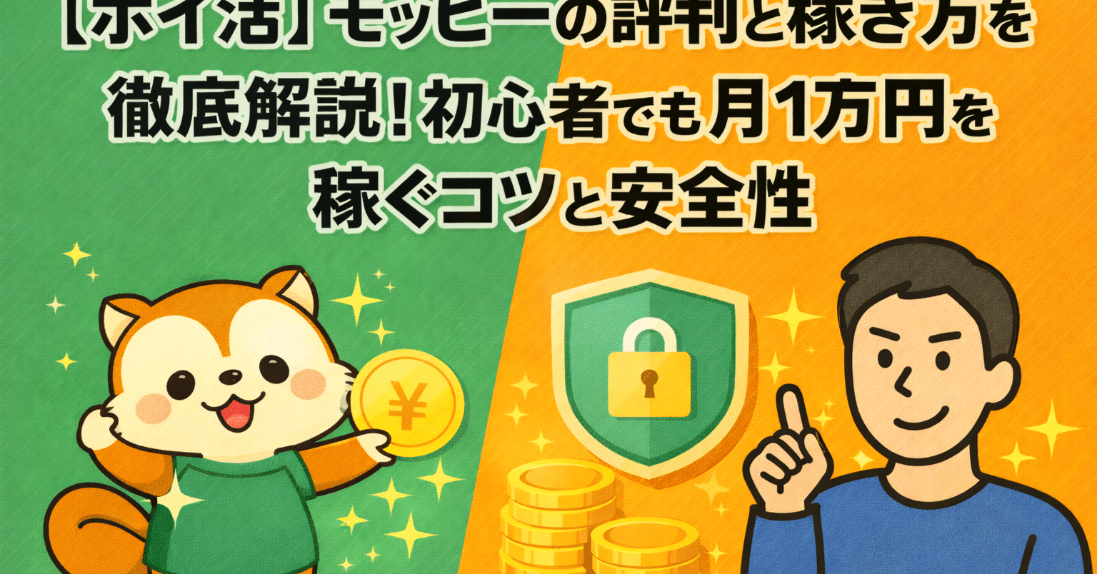 ポイ活】モッピーの評判と稼ぎ方を徹底解説！初心者でも月1万円を稼ぐコツと安全性｜トラオ