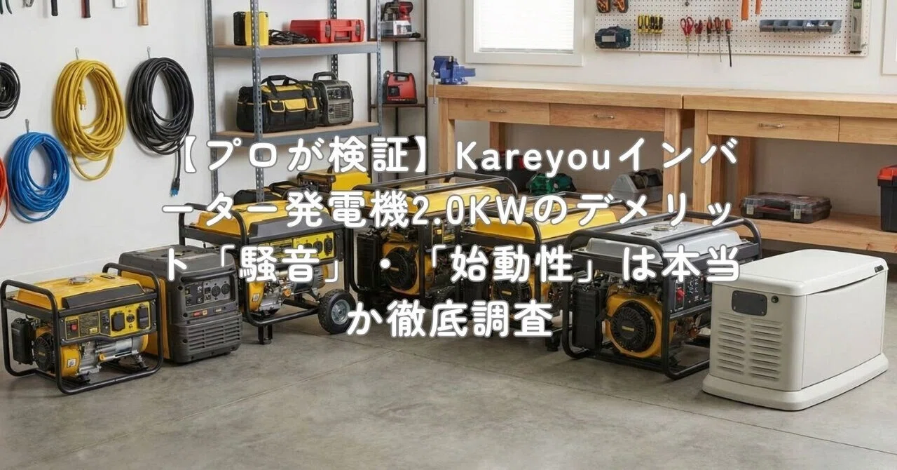 ☆超小型・軽量☆Kareyou インバーター発電機 2.2kVA 静音 ガソリン 