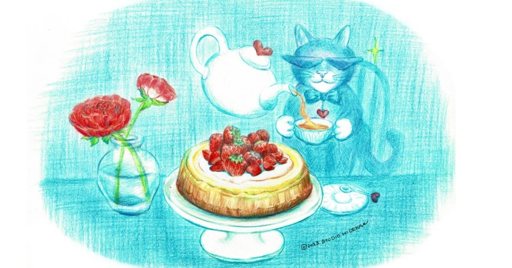 あくねこ 悪魔執事と黒い猫 アモン いちご strawberry 缶バッジ 苺