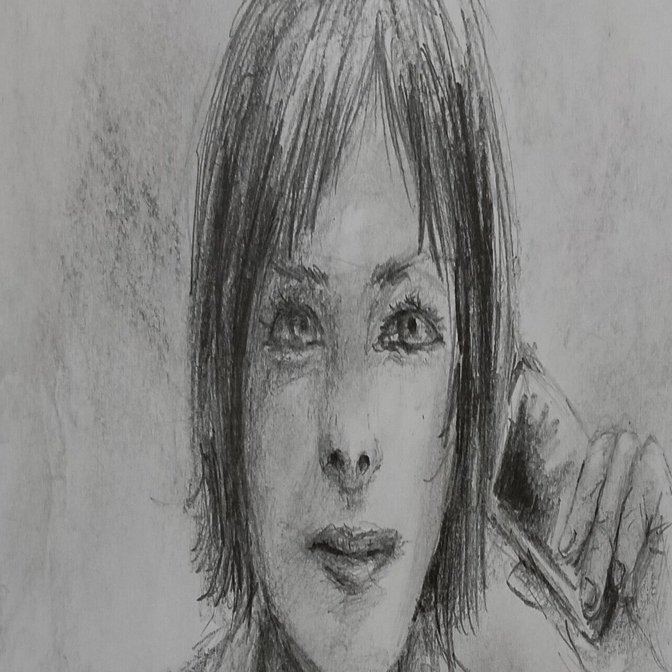 鉛筆画0111｜エカレエリ@詩-絵-自主制作