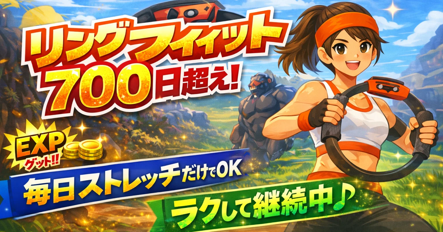 1回5分】「リングフィットアドベンチャー」を700日以上続けられた 1回5分】「リングフィットアドベンチャー」を700日以上続けられた