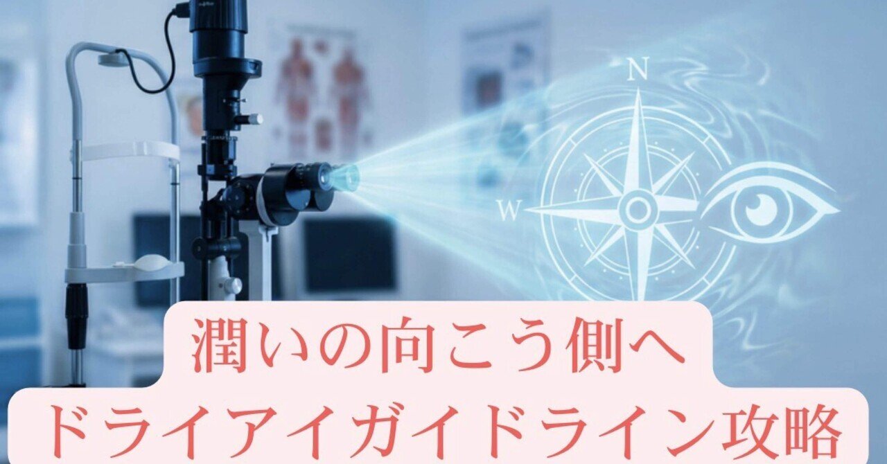 潤いの向こう側へ：眼科専攻医に贈る「ドライアイガイドライン」攻略マップ｜れちノート