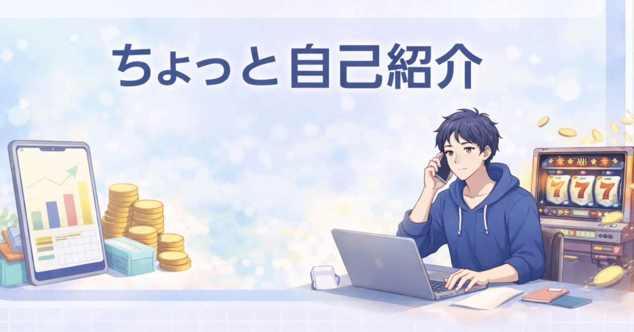 自己紹介｜30代｜副業｜投資｜パチンコ・スロット｜スマスロ｜設定狙い