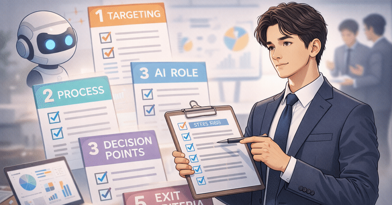 AIを営業に使う前に、必ず設計しておくべき業務の順番