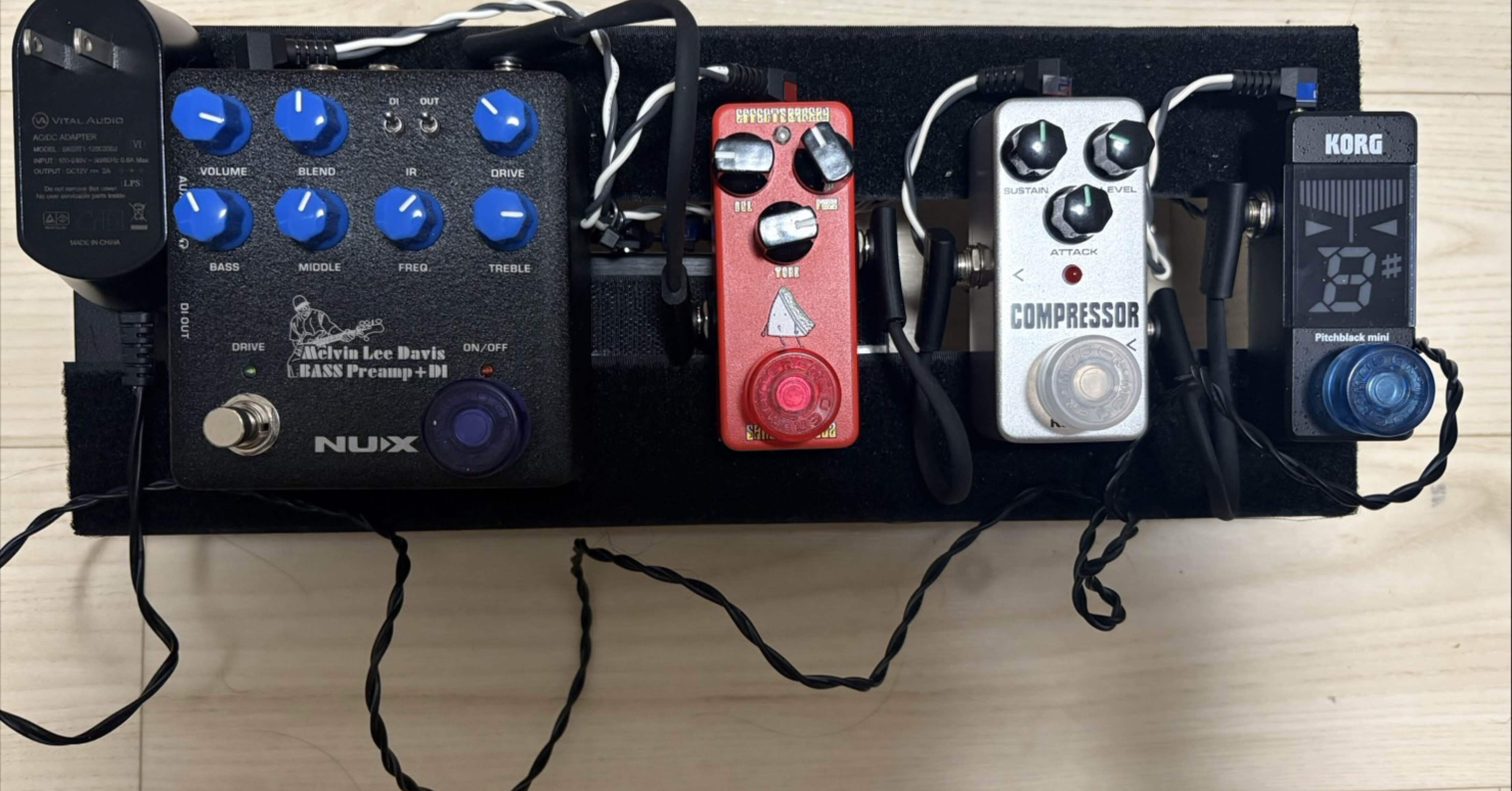 4【音楽】エフェクターボードを組み直し｜昂央