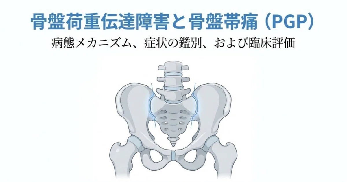 骨盤荷重伝達障害と骨盤帯痛(PGP)｜膝神 【臨床勉強部屋】