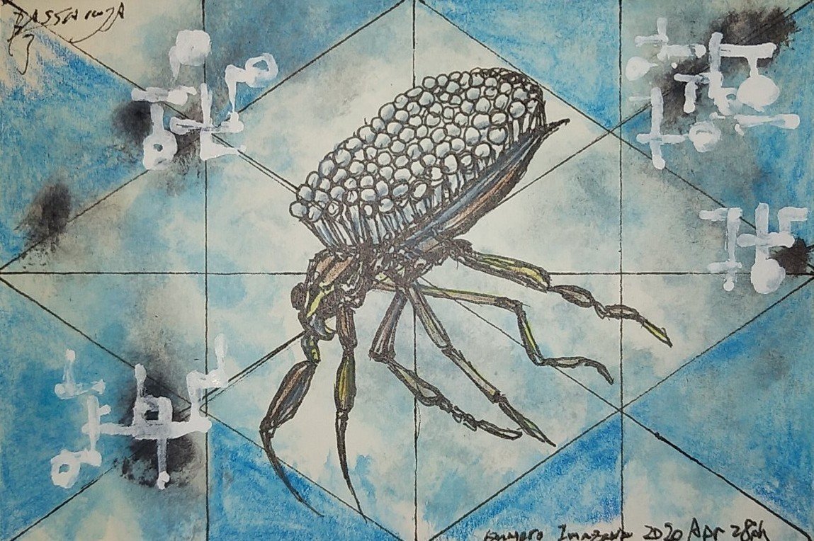 自室に未来を!】昆虫画家としての今沢カゲロウ(2020/04)②4月の作品の