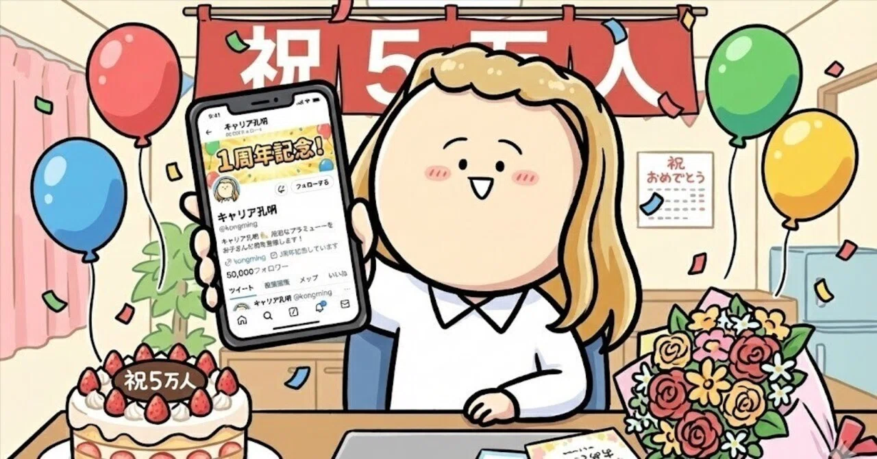 1年でXフォロワー5万人まで伸ばした戦略全て｜キャリア孔明