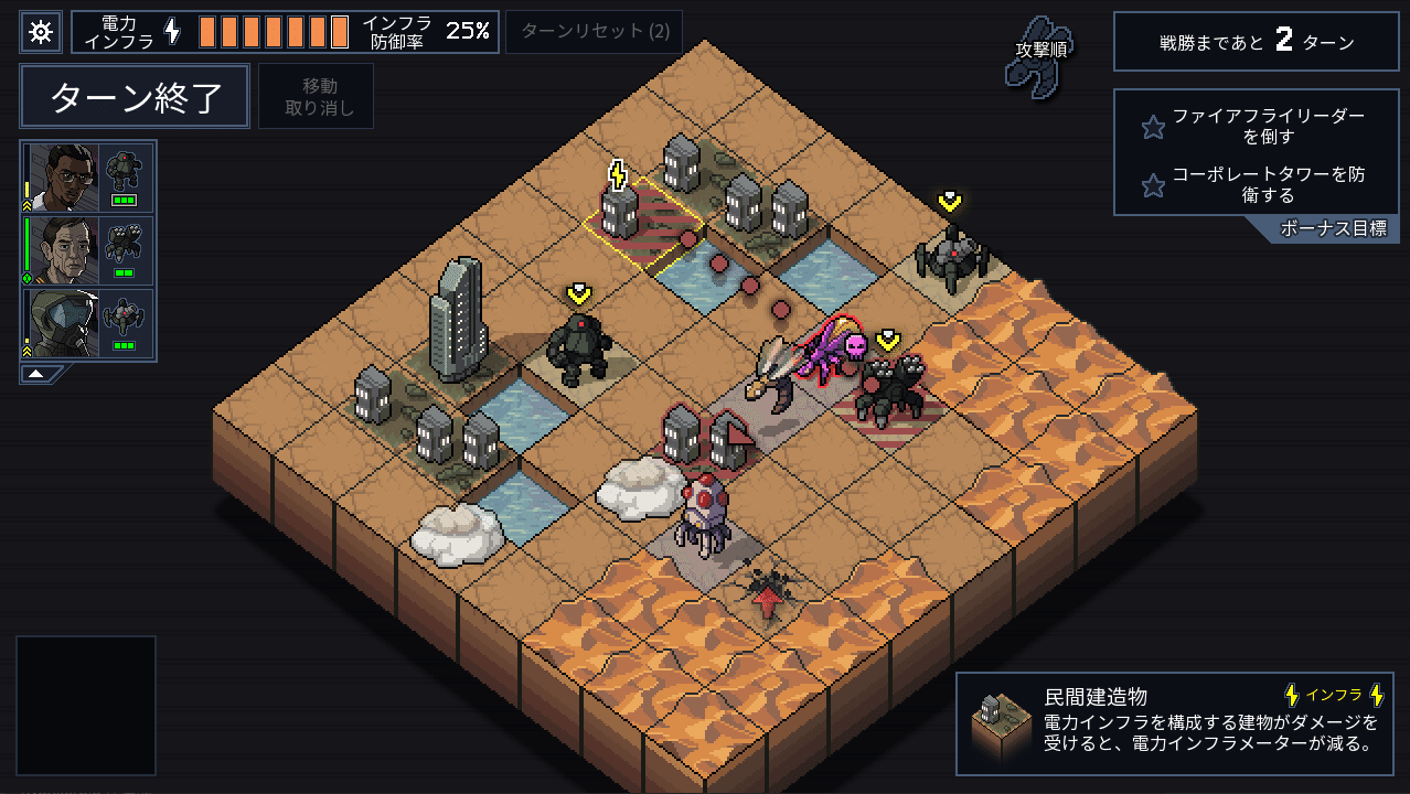 ゲームデザインレビュー 詰将棋チックな骨太シミュレーション Into The Breach だらねこ Note