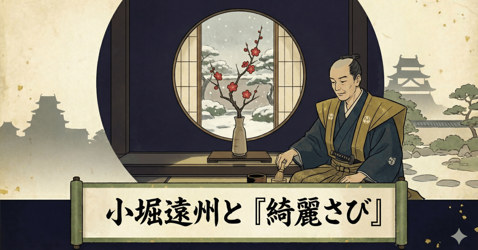 小堀遠州の生涯と「綺麗さび」の美学 前編 / 茶の偉人vol.4｜心と茶室。