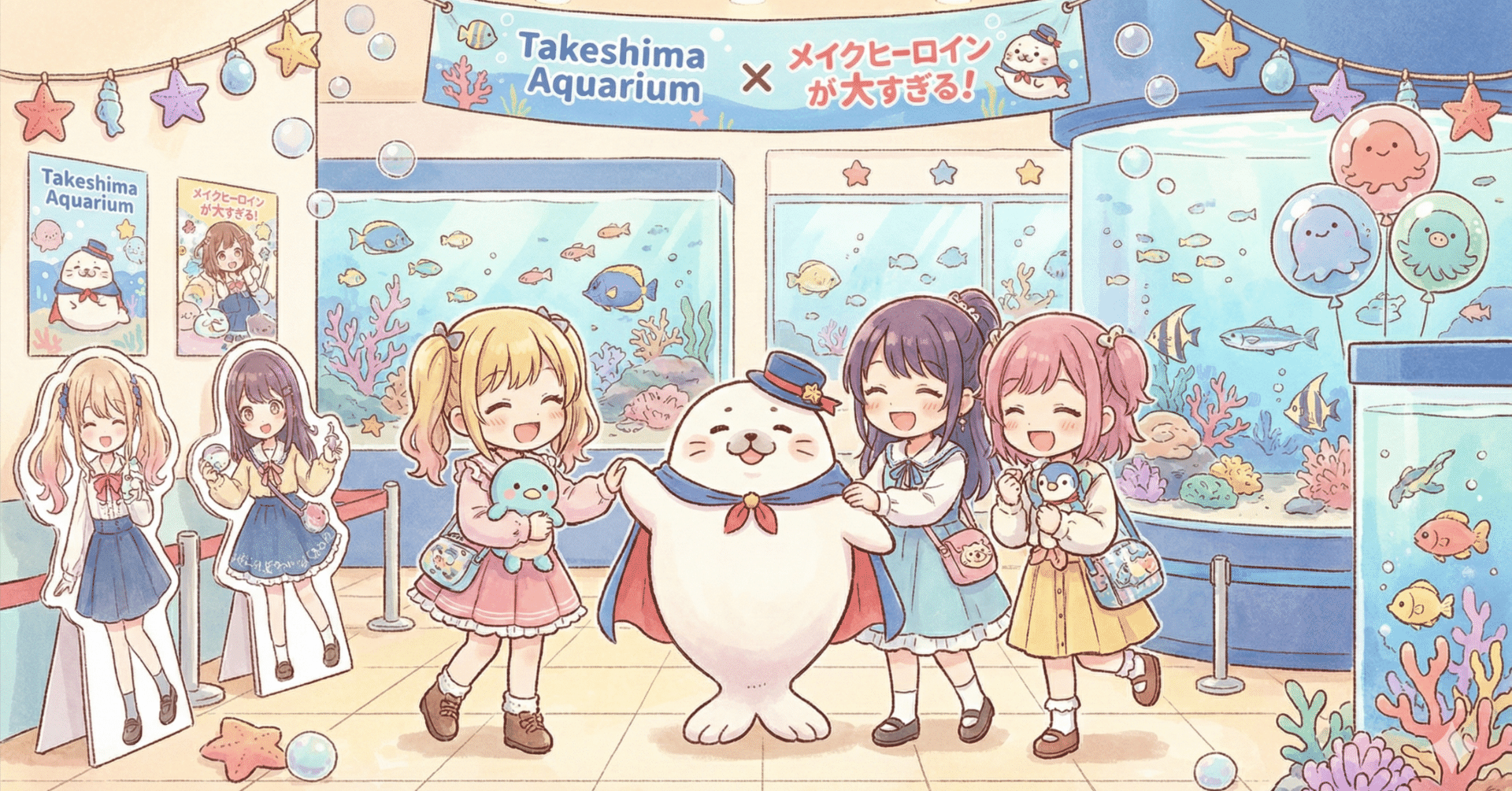 Topic】竹島水族館×『負けヒロインが多すぎる！』コラボ開催中！聖地