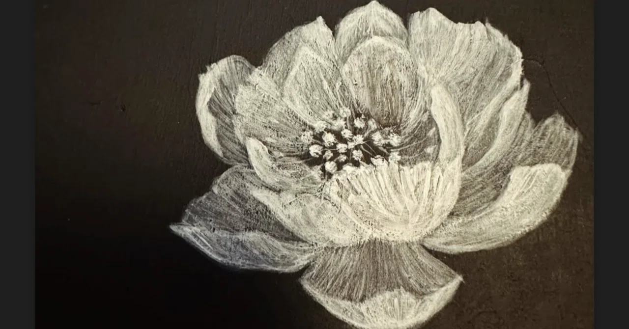 モノクロの花】｜Ray Grade細密画法│2時間の没入アート│齋藤千絵
