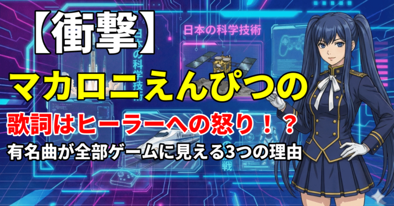 マカロニえんぴつ歌詞が“ゲーム”に見える説
