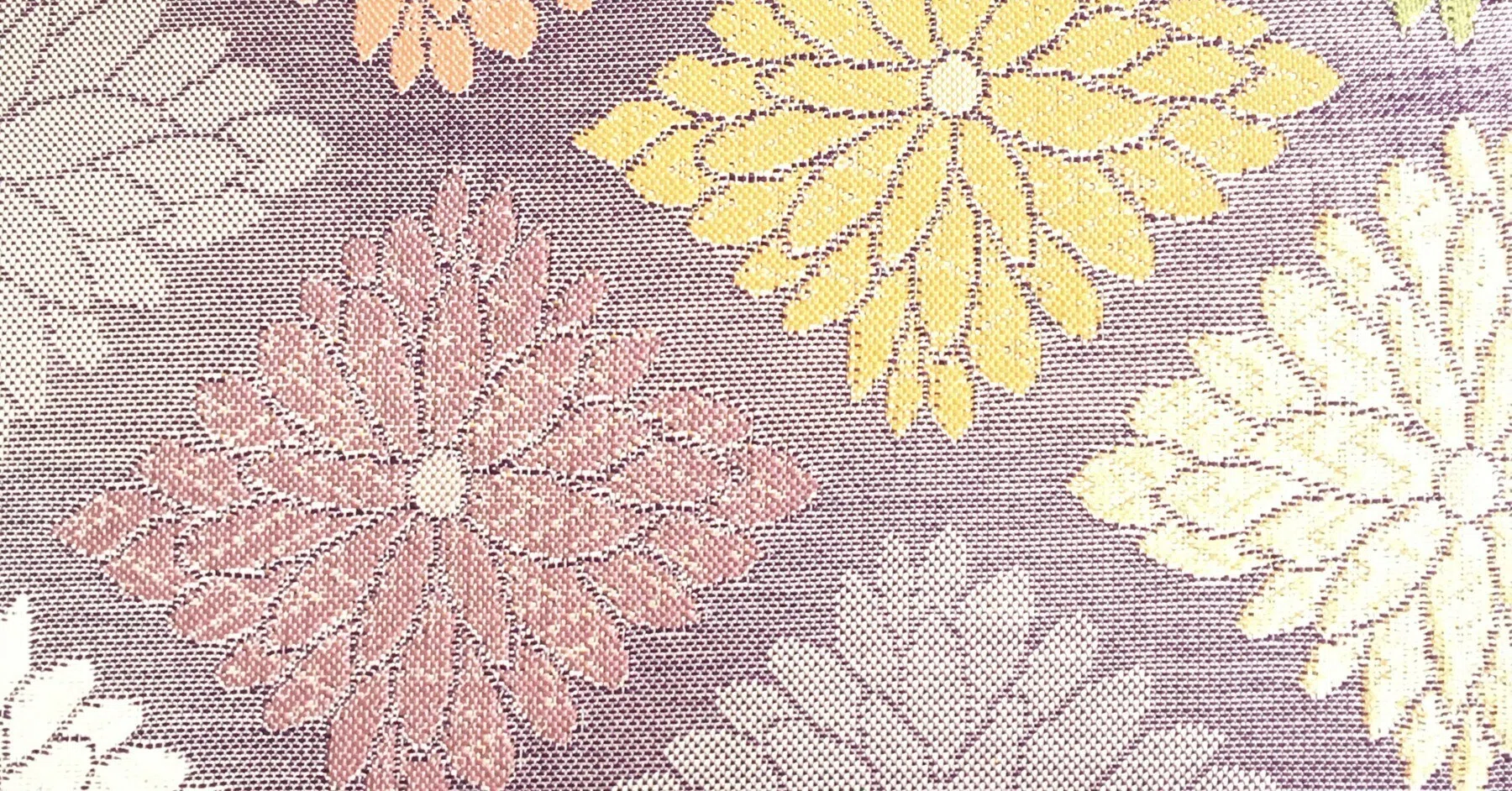 美品 正絹 佐賀錦 作り帯 二部式 二重太鼓 七宝菱文 華やぎを添える