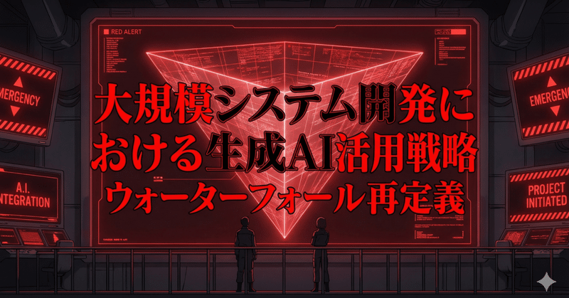 # 大規模システム開発における生成AI活用戦略：ウォーターフォールの再定義（Vol.1）