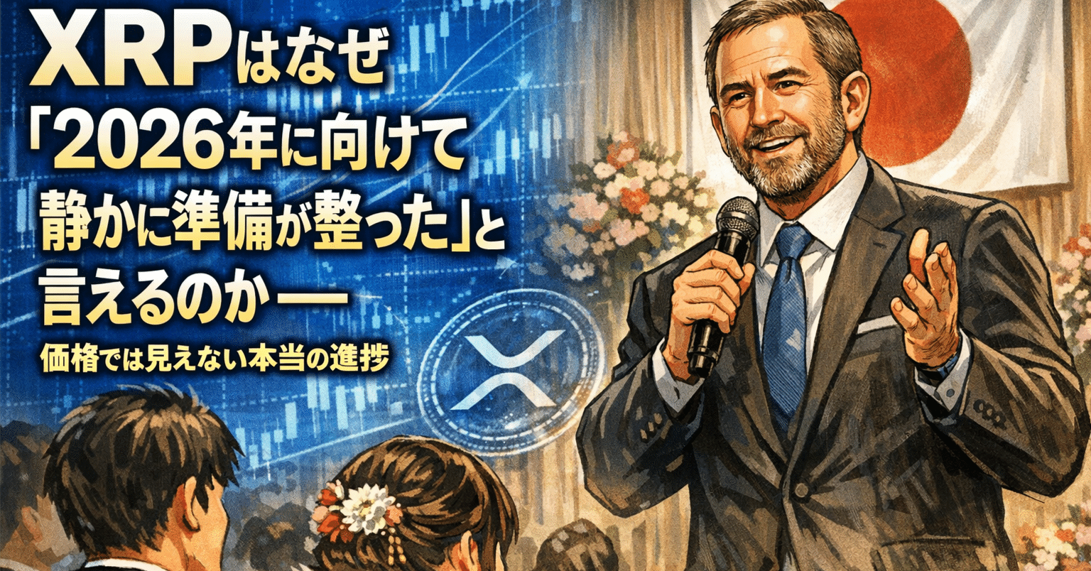 XRPはなぜ「2026年に向けて静かに準備が整った」と言えるのか──価格では見えない本当の進捗｜光本貴一｜XRP / Ripple