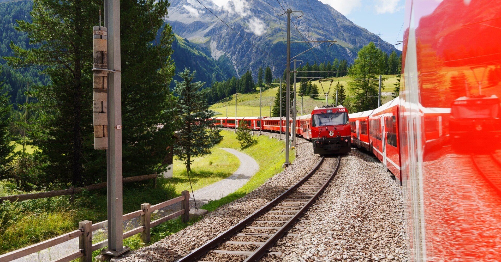 スイス氷河特急】スイストラベルパス所持者だと氷河特急のルートが普通