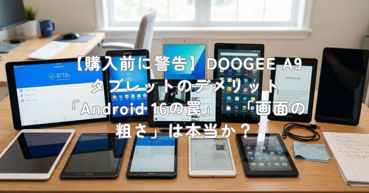 購入前に警告】DOOGEE A9 タブレットのデメリット「Android 16の罠