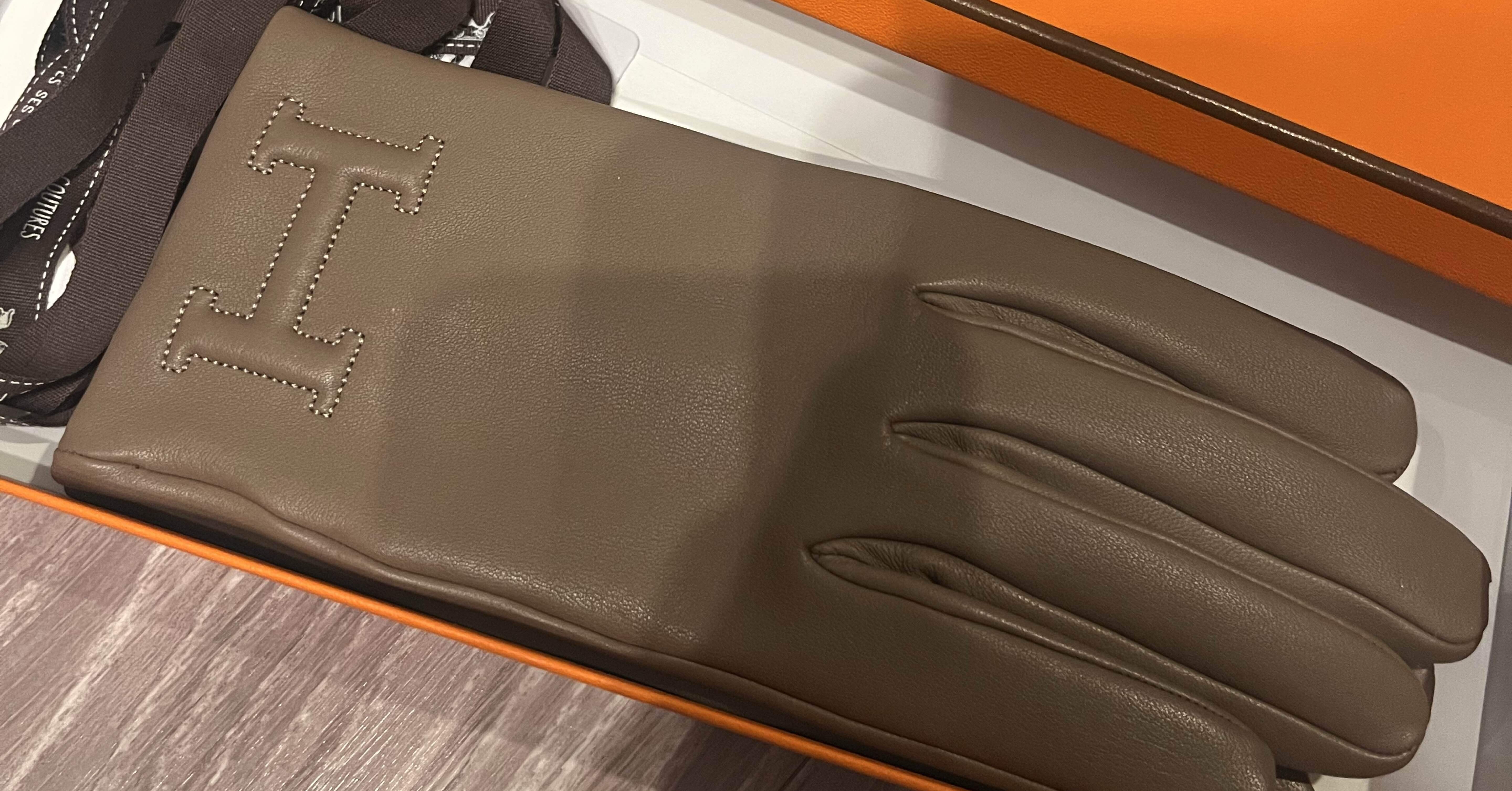 エルメス🍊】購入品 手袋《バスティーユ》エトゥープ｜mamaeri