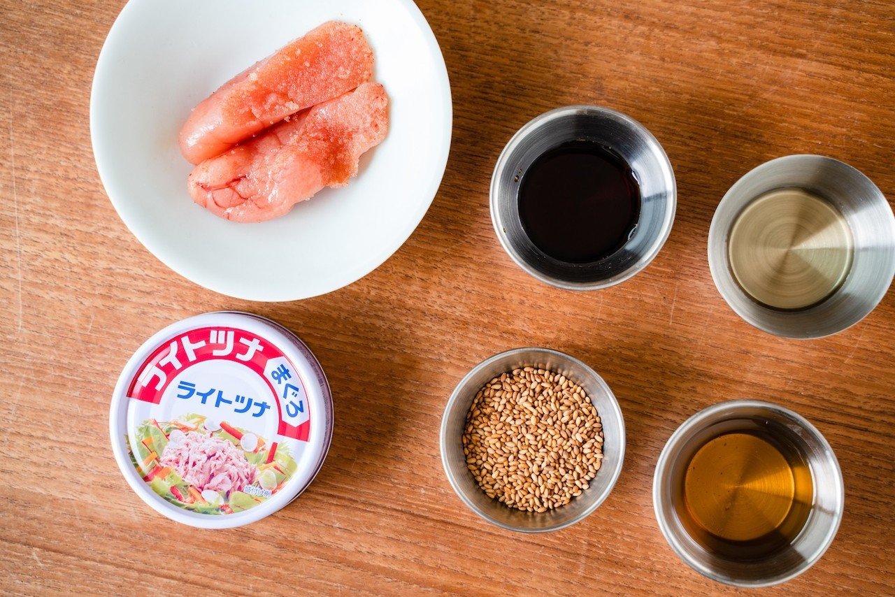 ご飯釜が空になるパート２ ツナ缶明太子のふりかけ Reizoko Ni Almonde 冷蔵庫にあるもんで Note