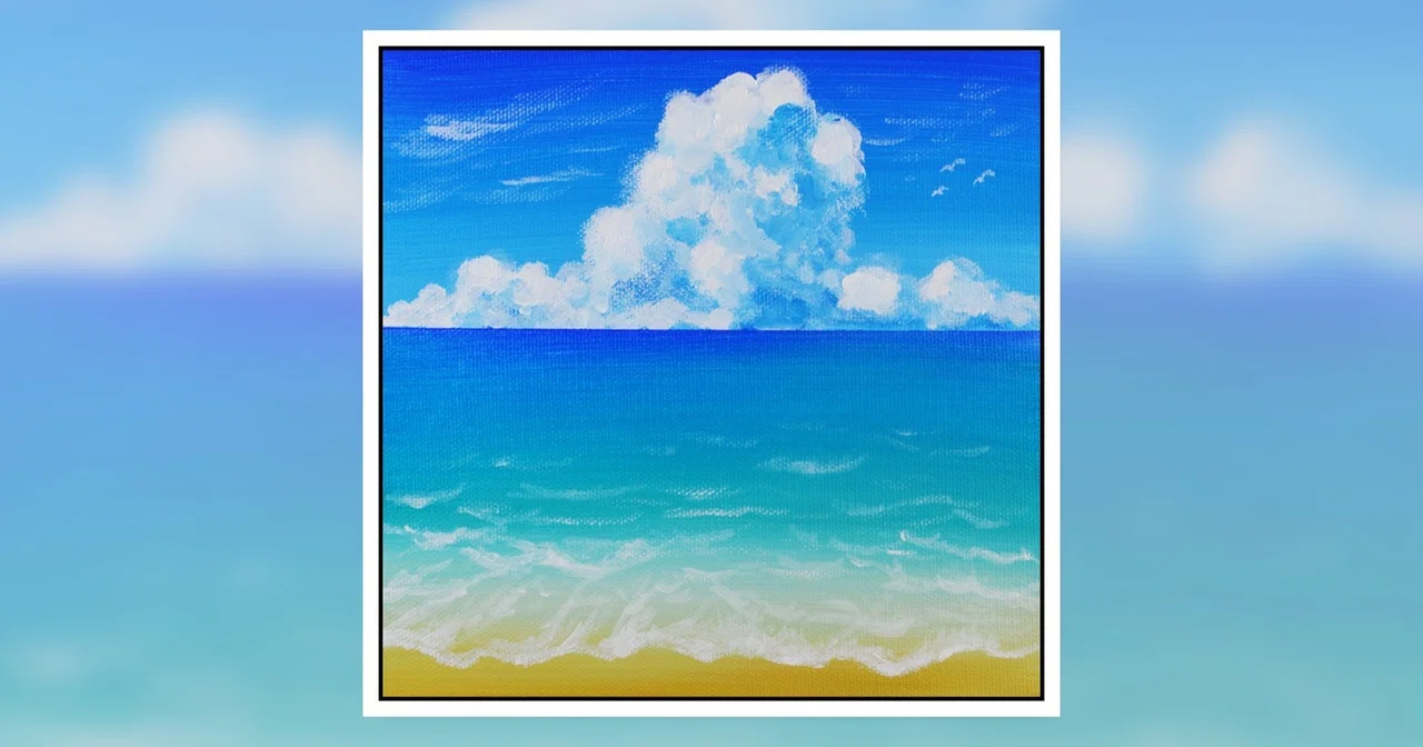 海 描き 方 絵の具(02)