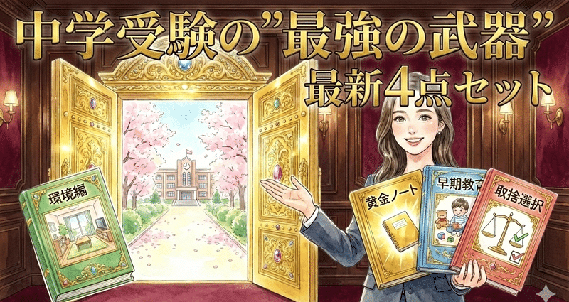 中学受験攻略・教科書」最新マガジン（新作4本入り） - 中学受験｜まこ