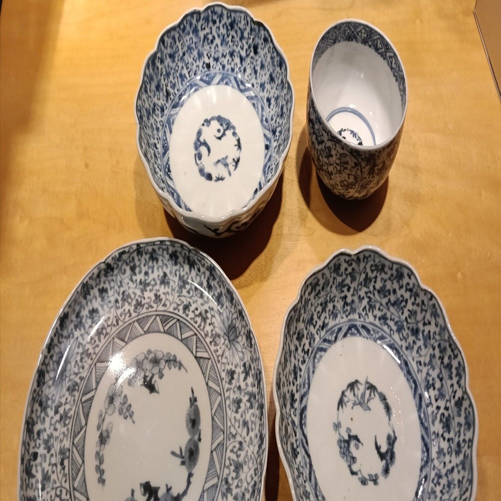 江戸時代古伊万里焼　唐草模様 古伊万里｜唐草模様のうつわ｜ゆんたく