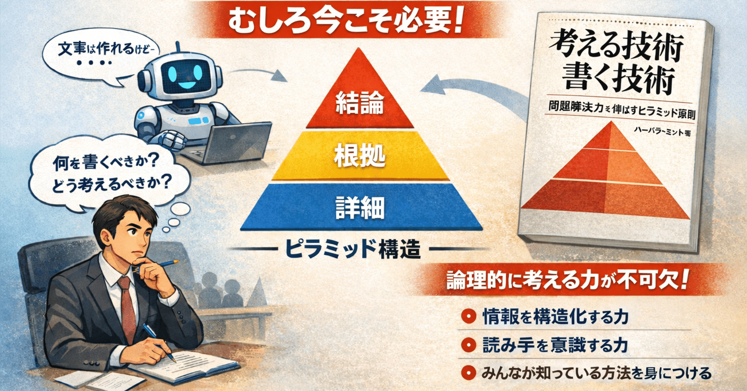 生成AI時代こそ『考える技術・書く技術』が必要な理由｜マサ＠文系営業