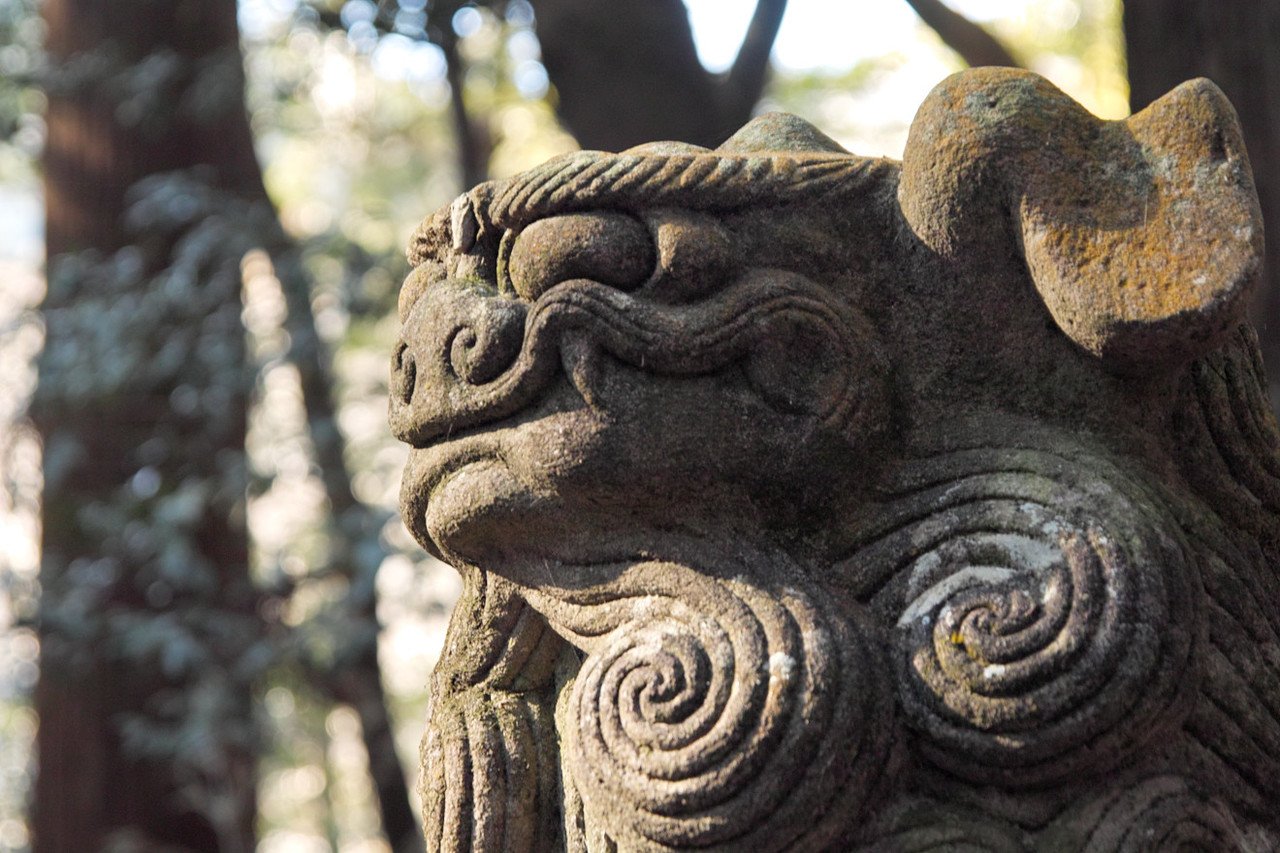 160204こま犬椿大神社