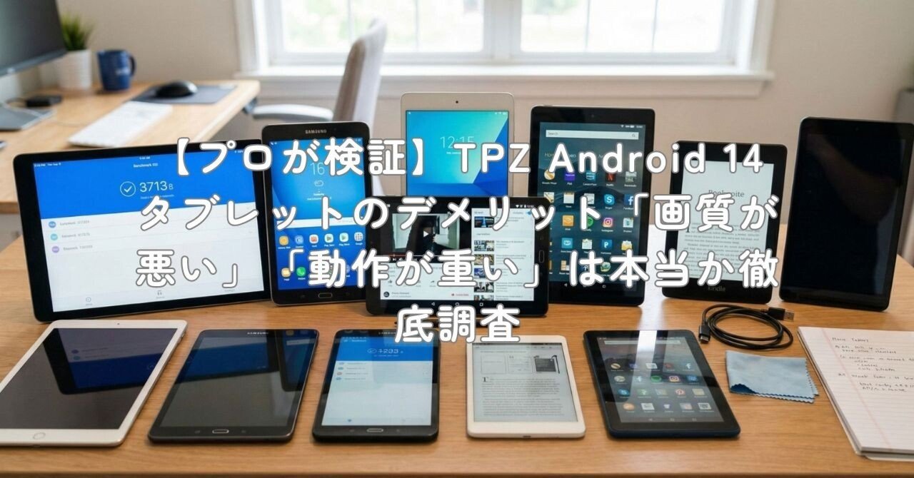 プロが検証】TPZ Android 14タブレットのデメリット「画質が悪い