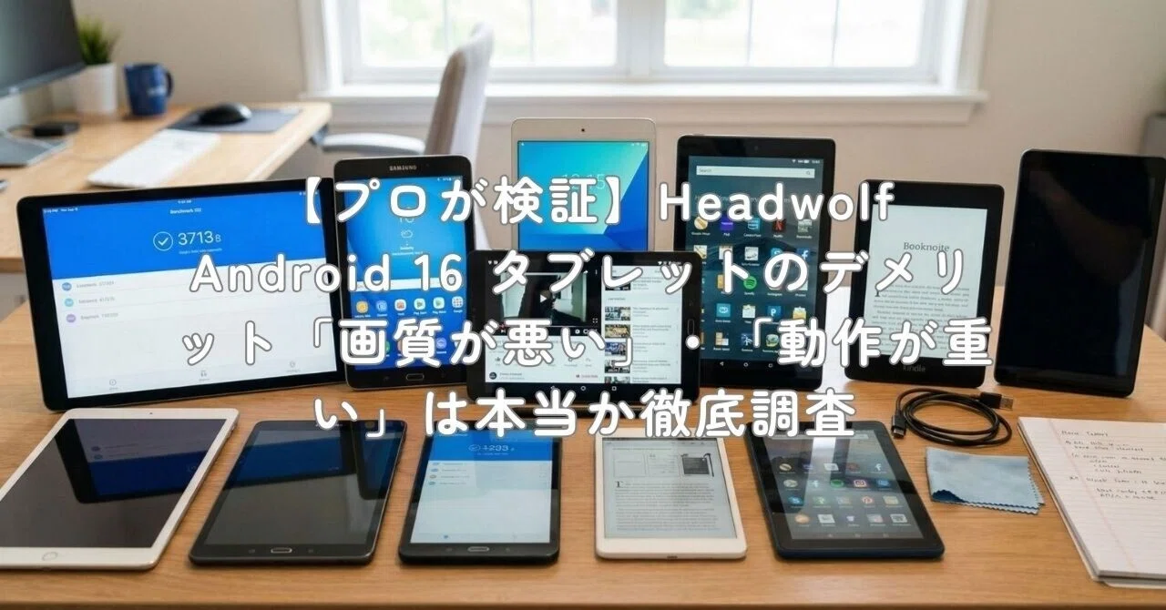 プロが検証】Headwolf Android 16 タブレットのデメリット「画質が悪い