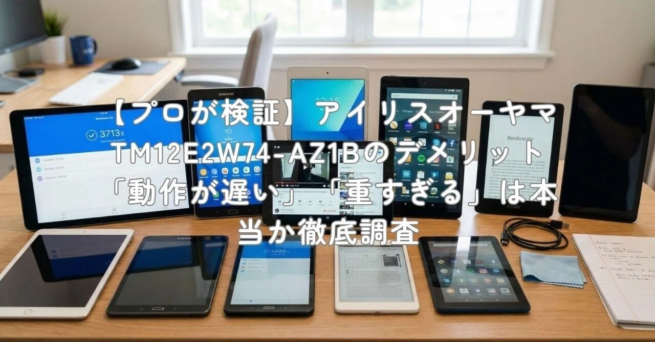 プロが検証】アイリスオーヤマ TM12E2W74-AZ1Bのデメリット「動作が