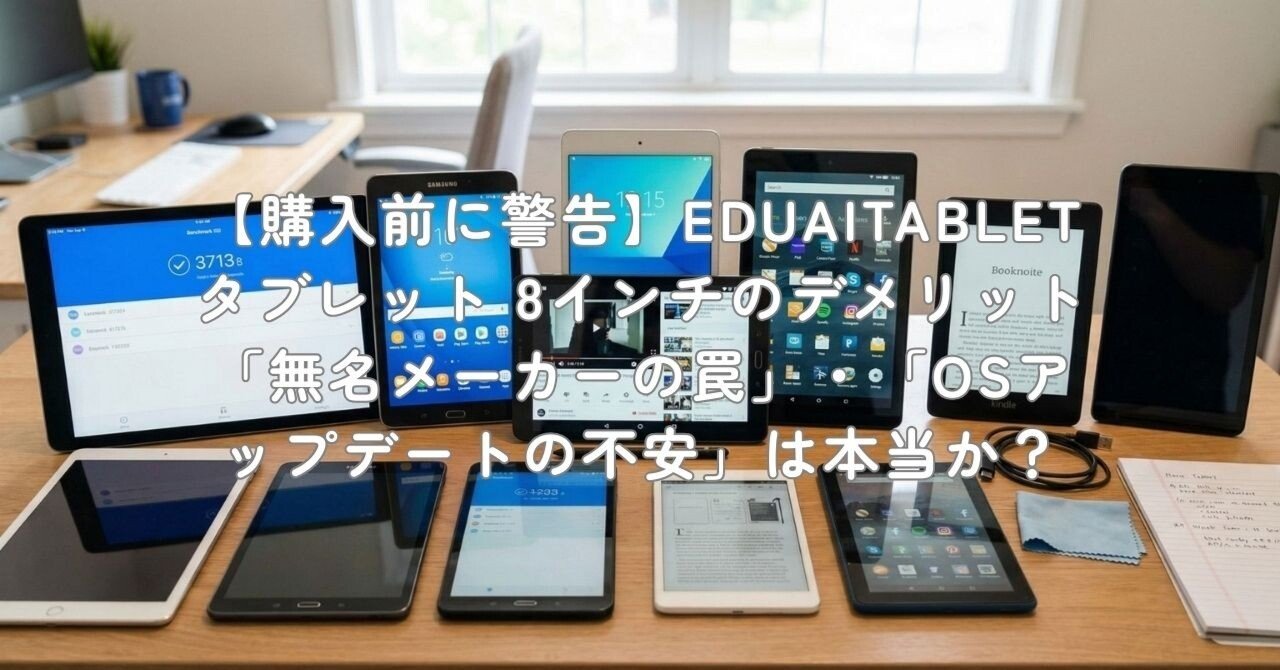 購入前に警告】EDUAITABLETタブレット 8インチのデメリット「無名