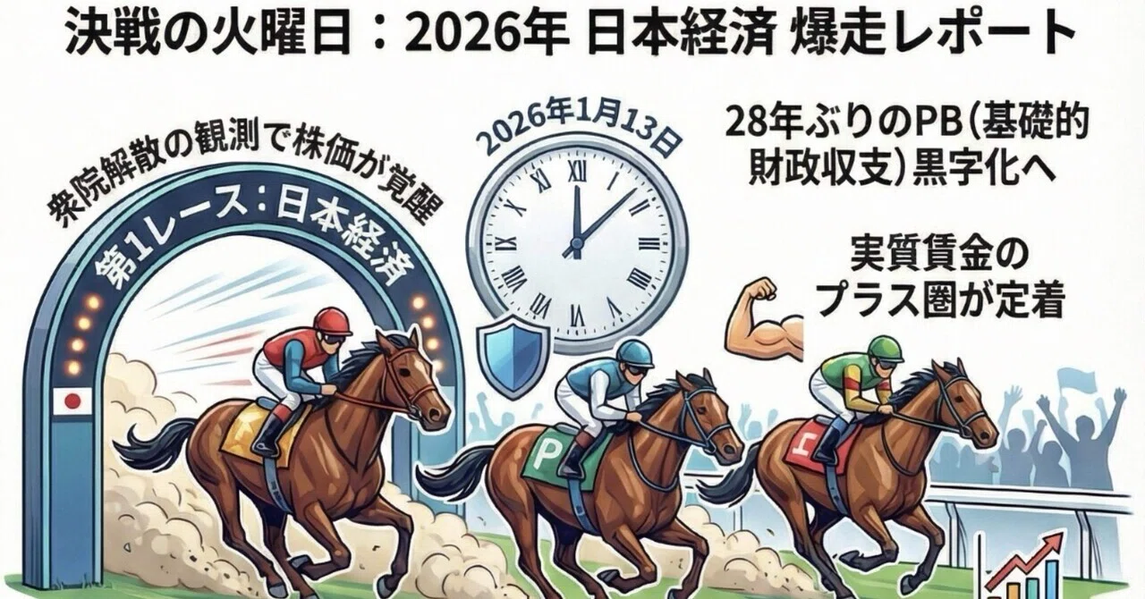 決戦の火曜日」に放つ特大万馬券レポート ・解散風とAIエージェントの