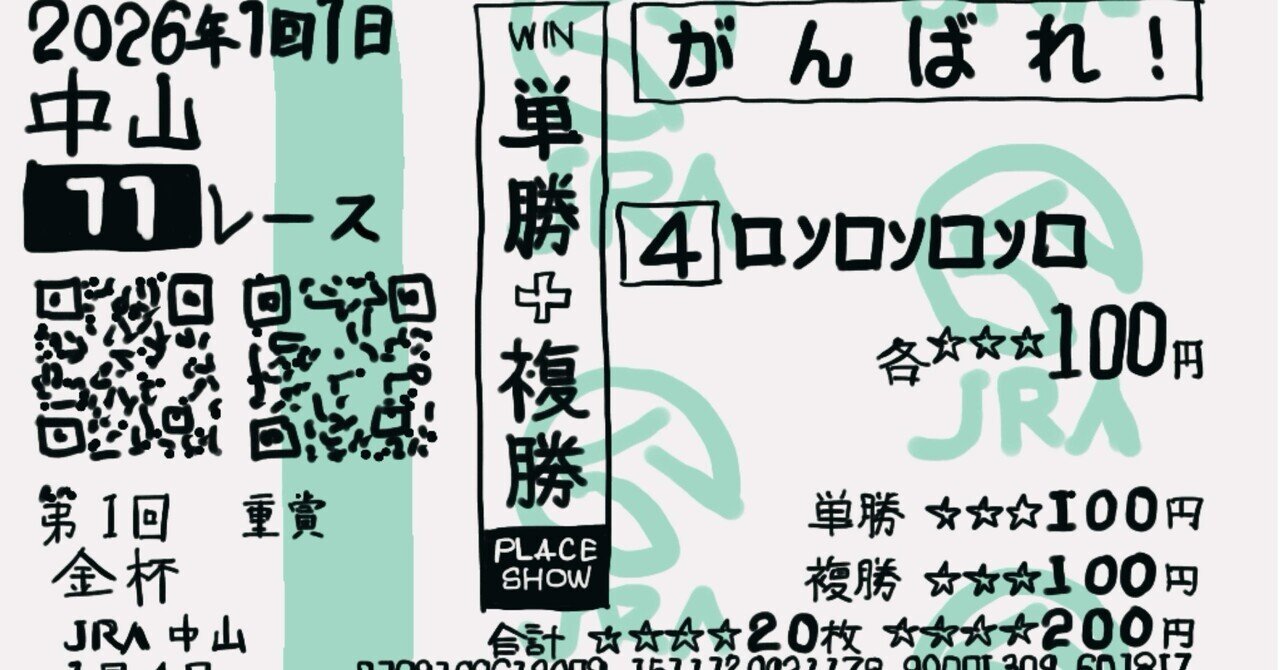 初心回顧】馬券の買い方①複勝・単勝｜ろんろ